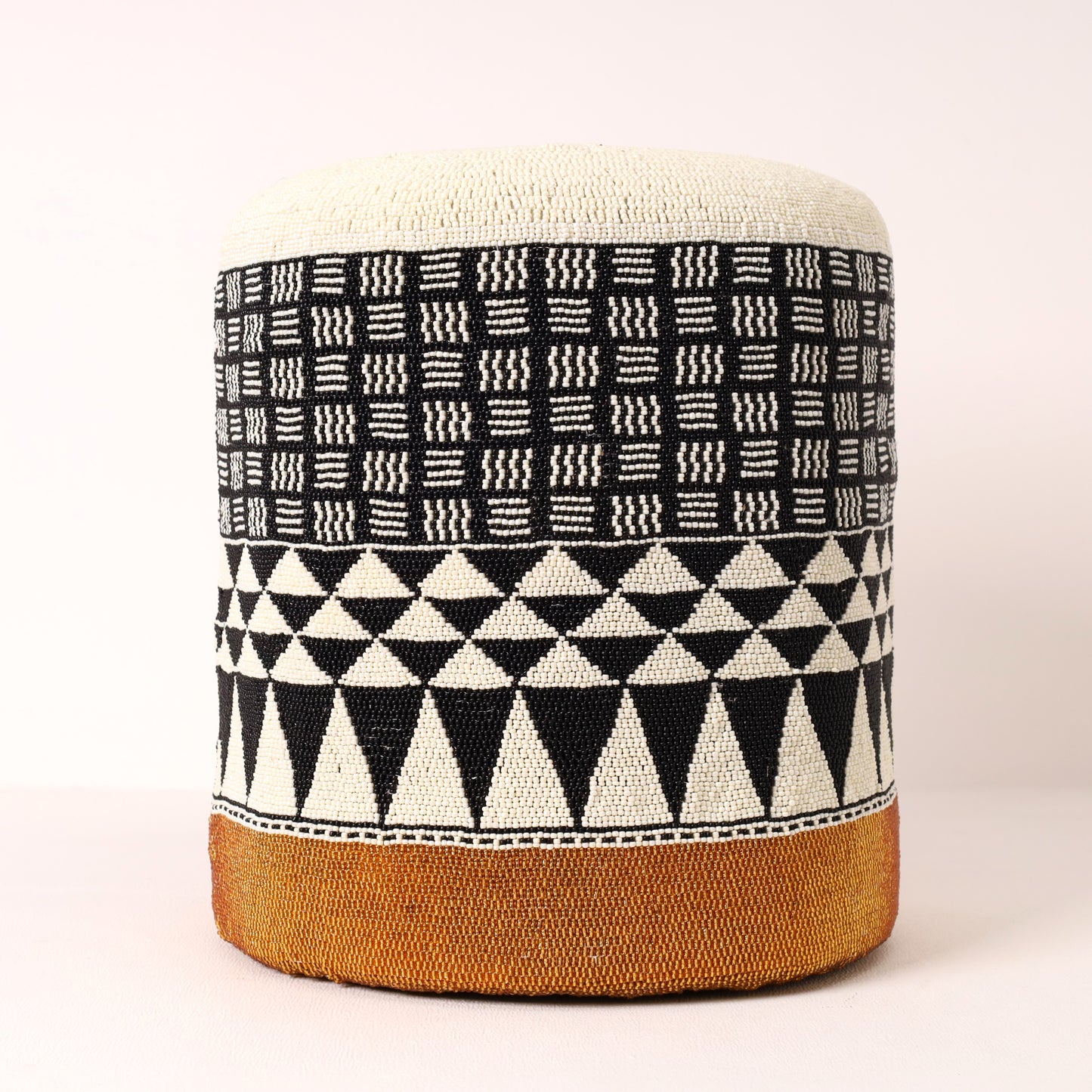 Beaded Ottoman