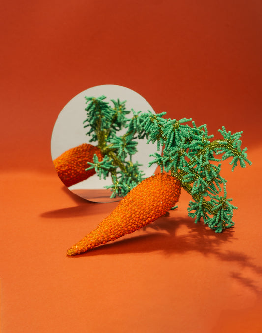 beaded vegetable art