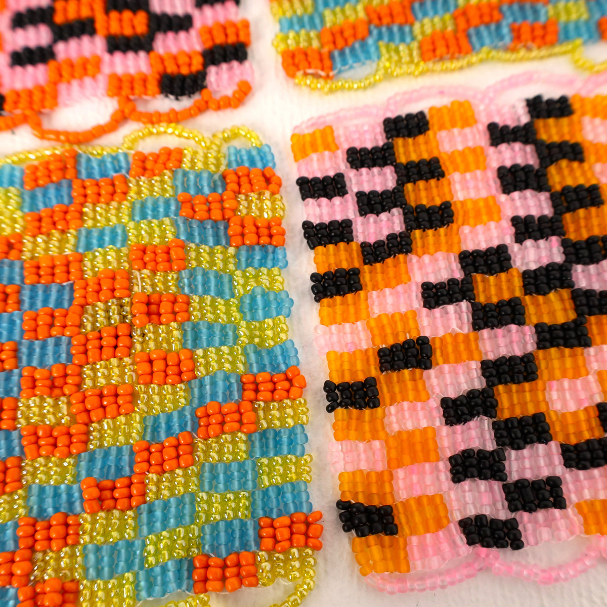 beaded coaster set