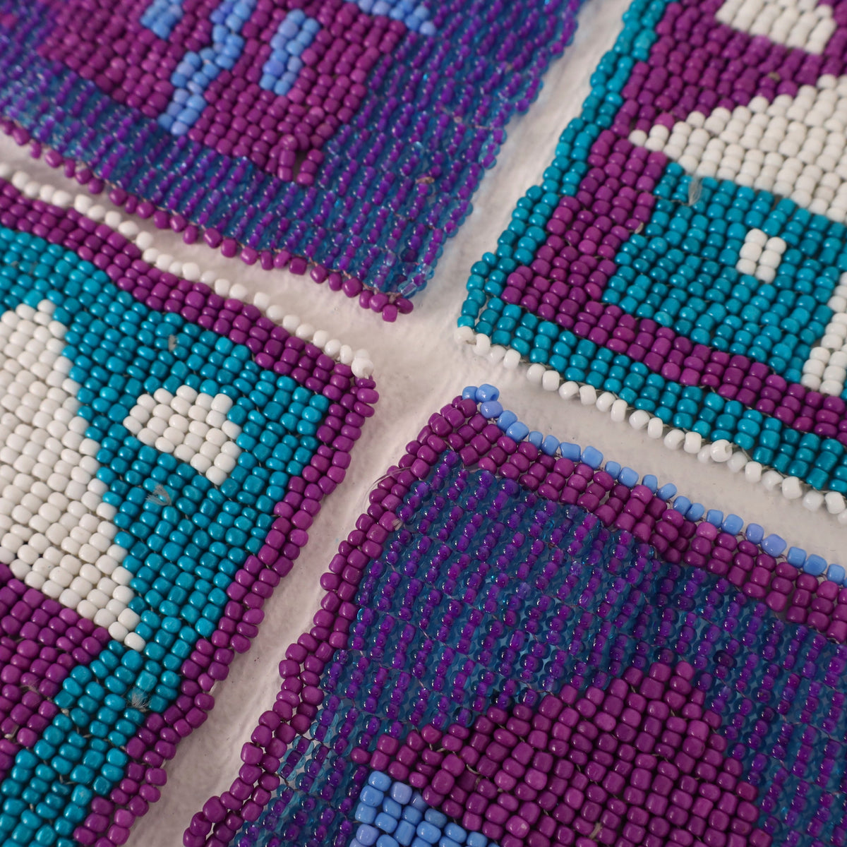 beaded coaster set