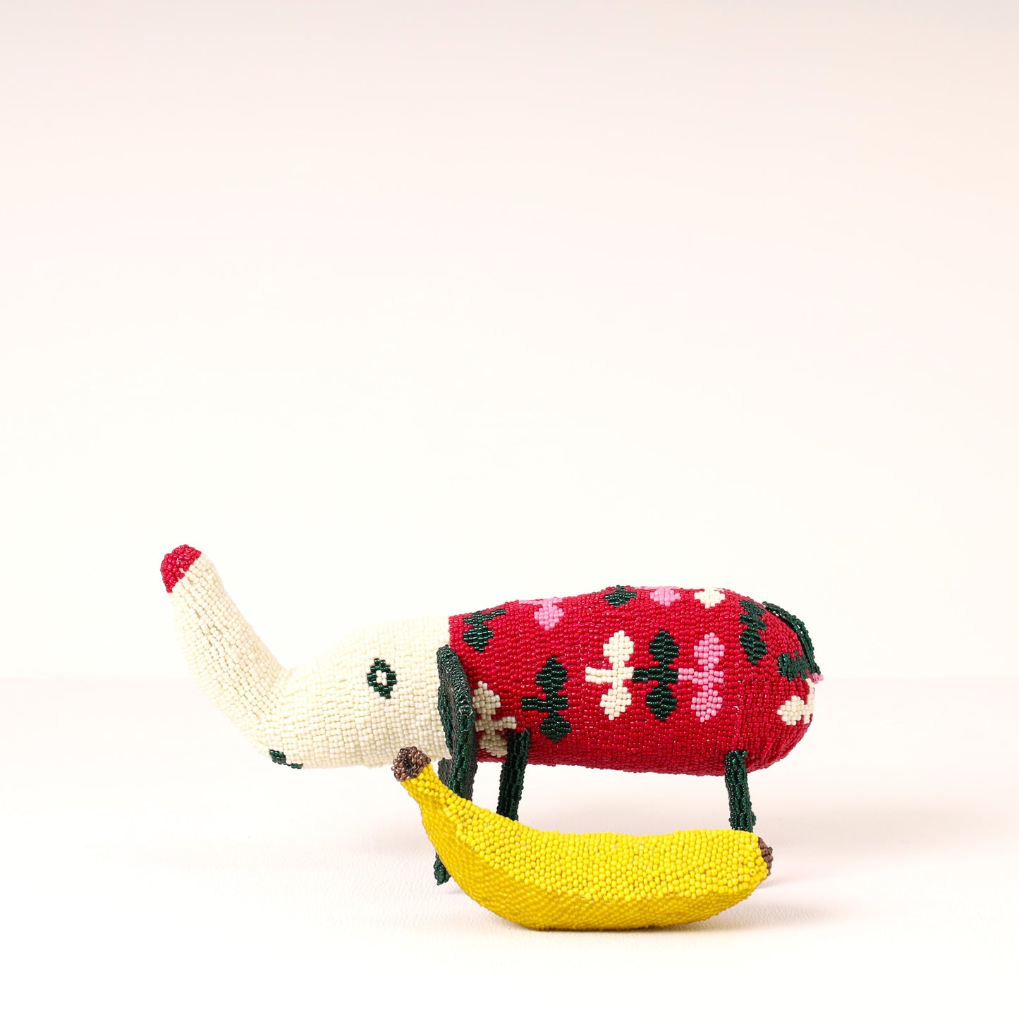 beaded elephant art