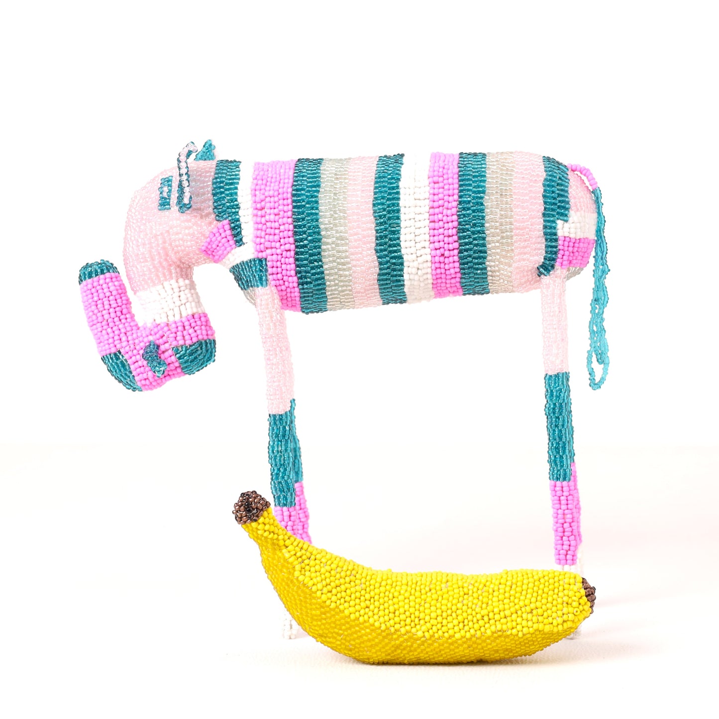 beaded elephant art