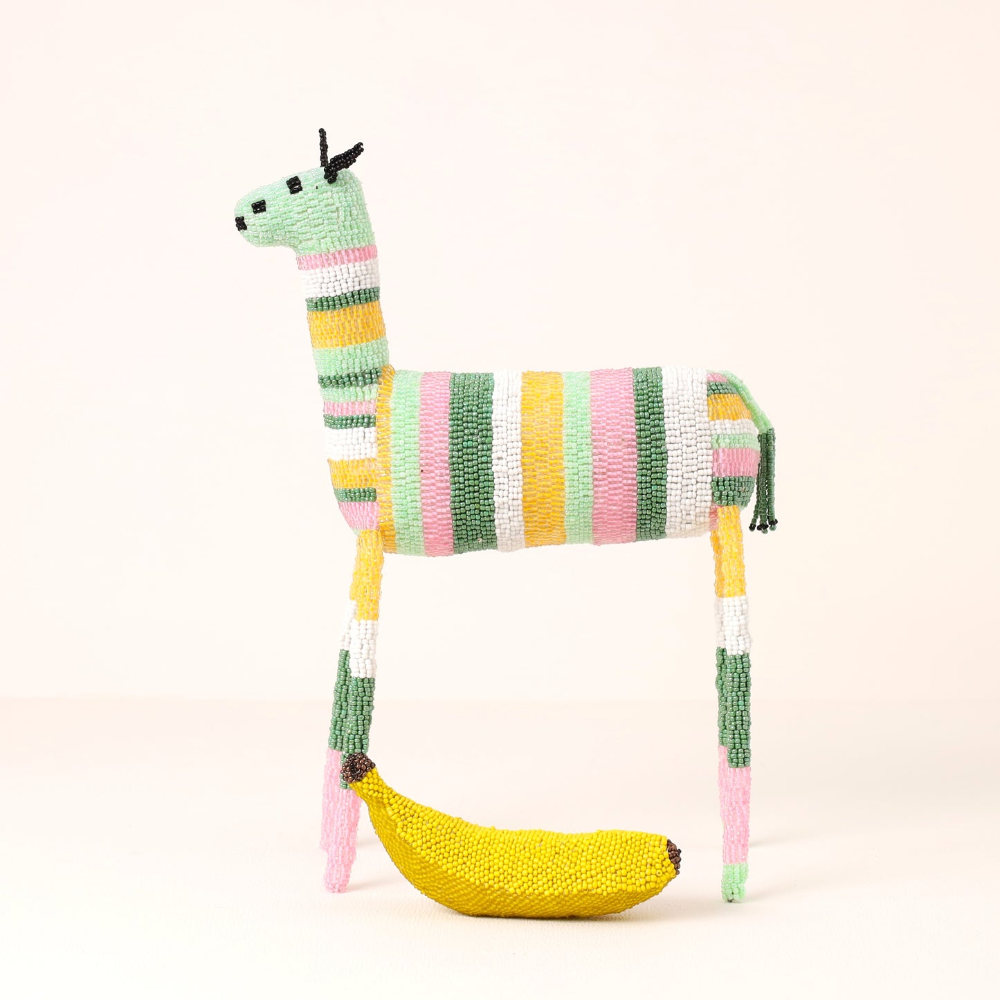 beaded giraffe art