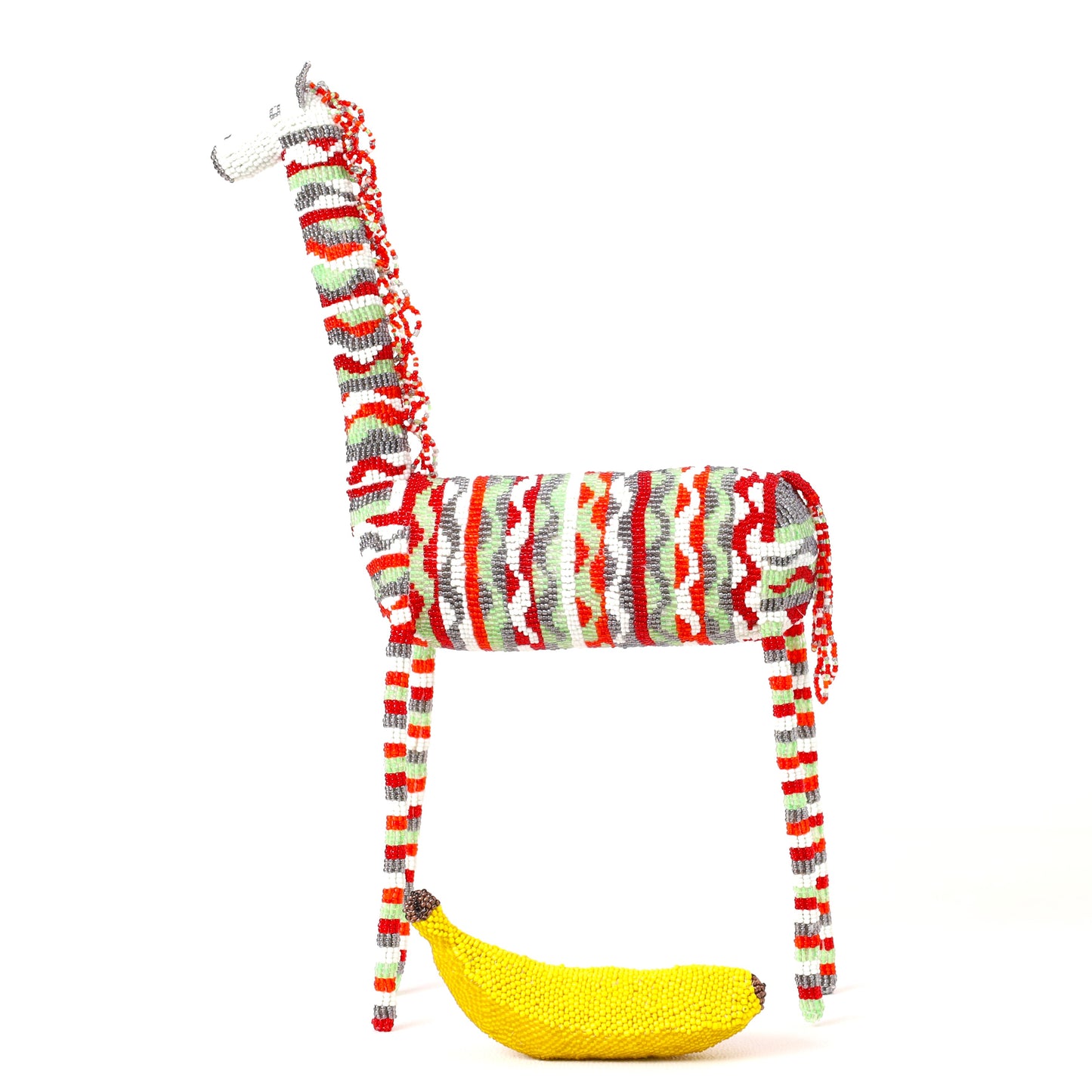 beaded giraffe art