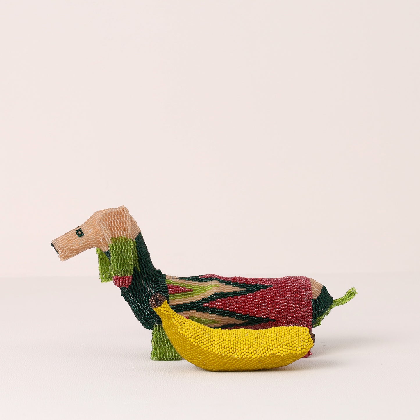 beaded dog art