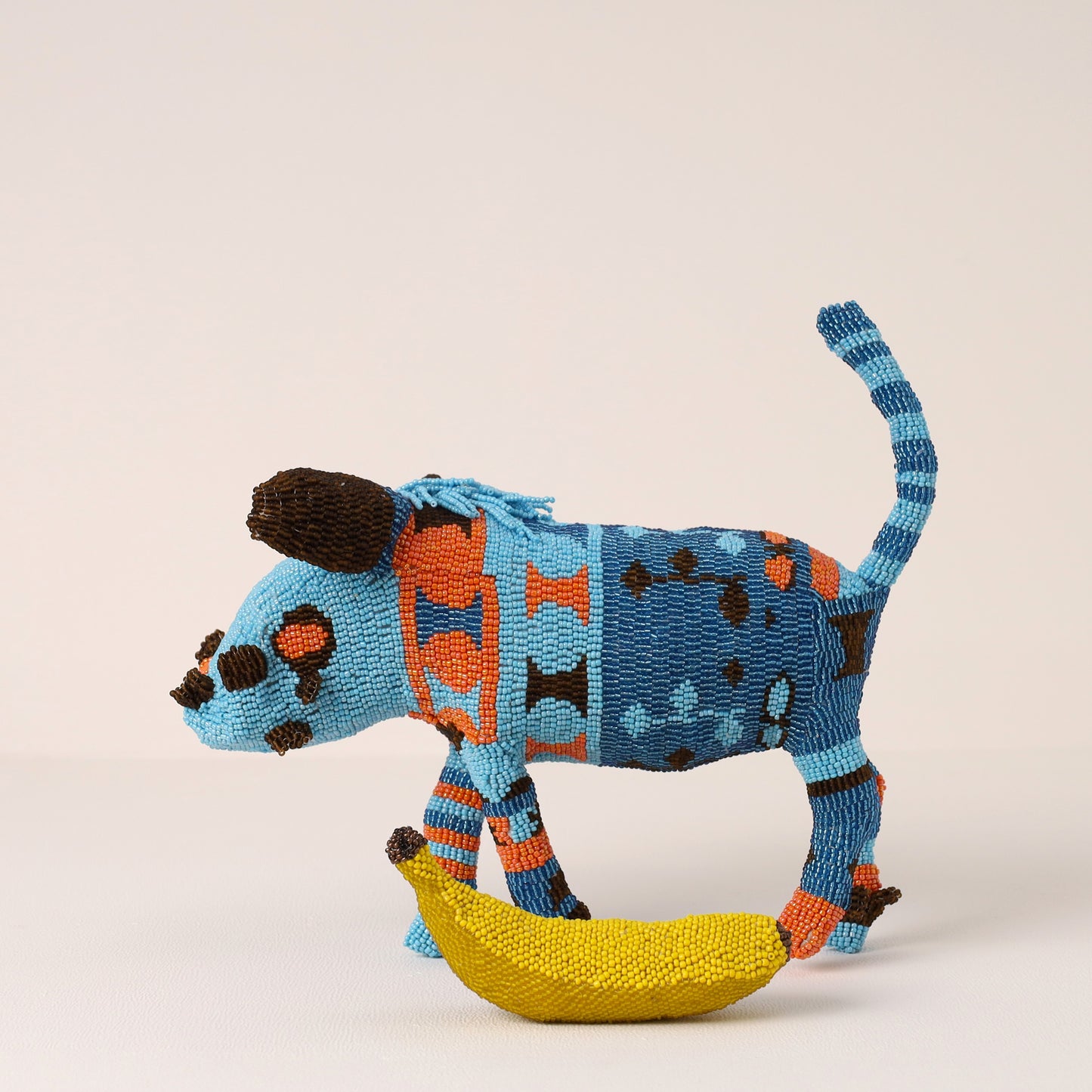 beaded warthog art