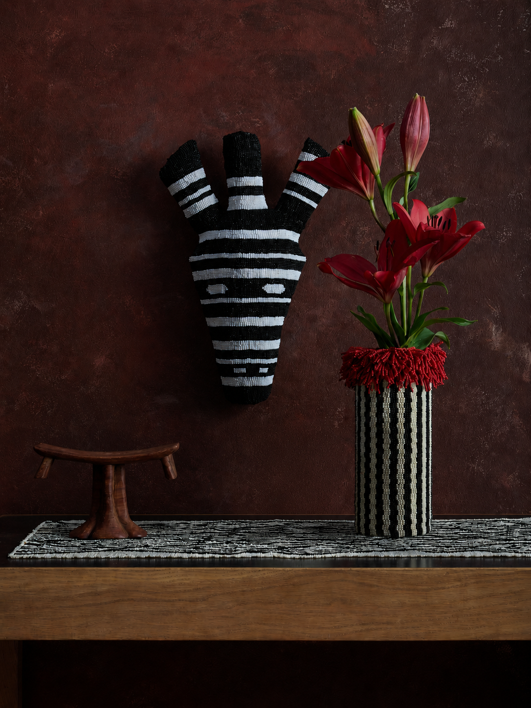Beaded Vases