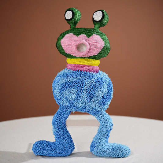 beaded contemporary monster art