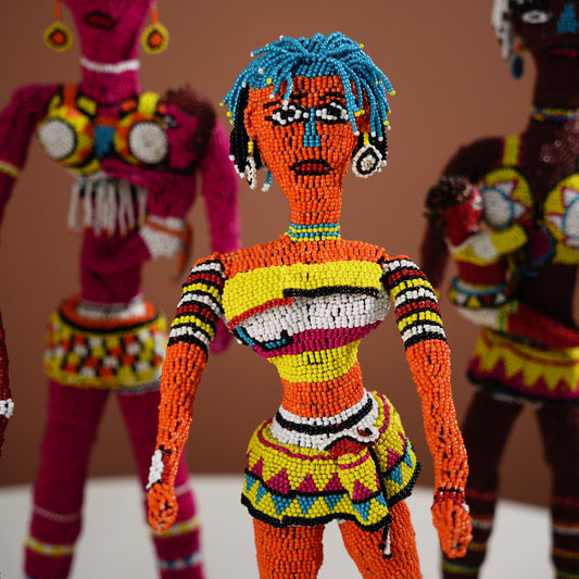 beaded doll art