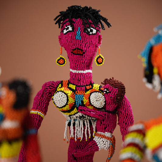 beaded doll art