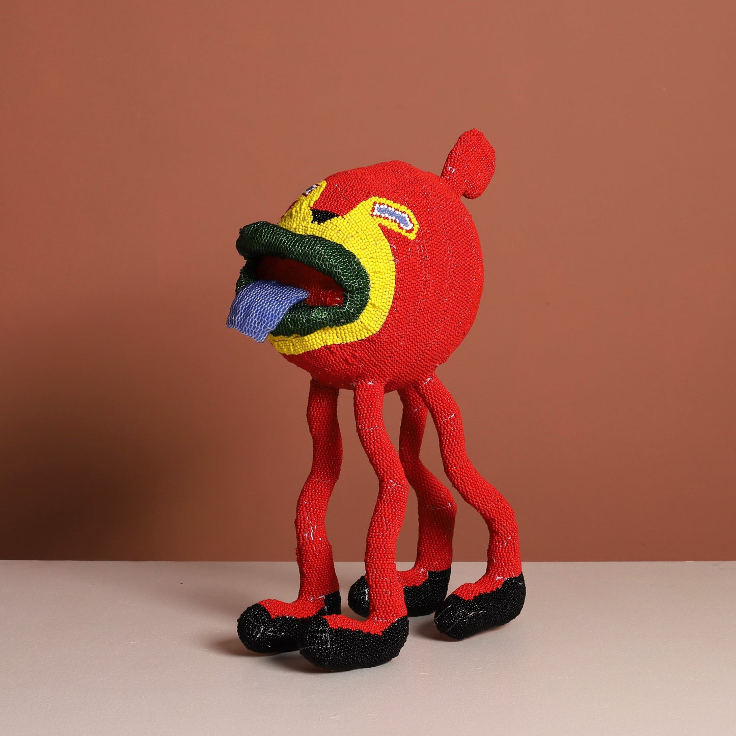 beaded contemporary monster art