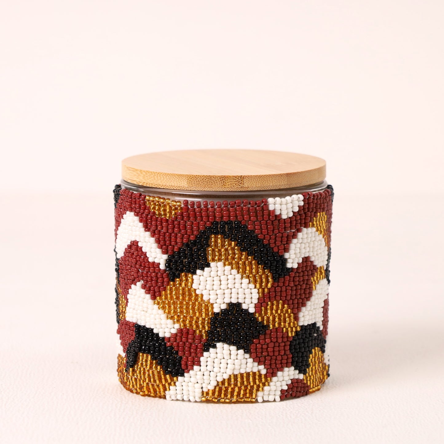 Handmade Beaded Luna Soy Candle