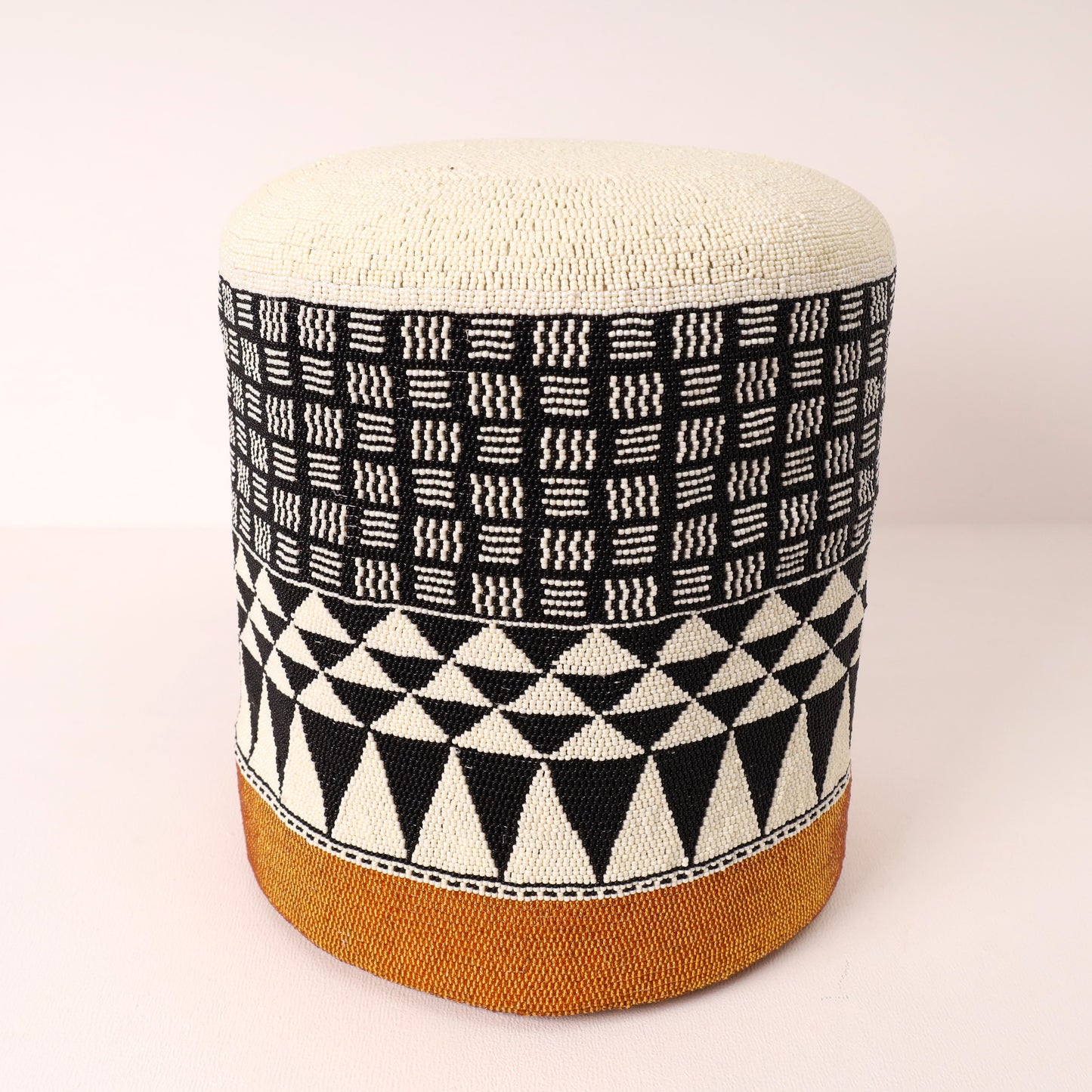 Beaded Ottoman