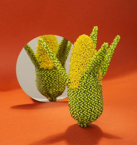 beaded vegetable art