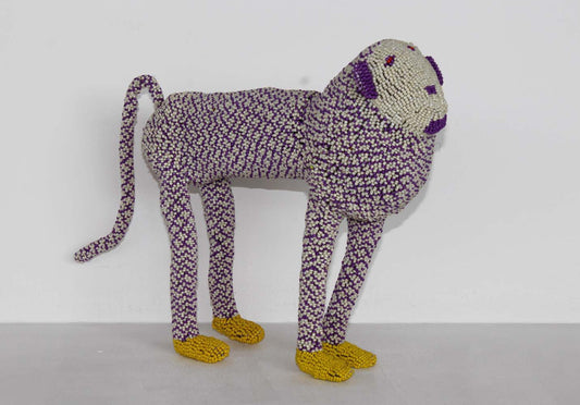 beaded baboon art