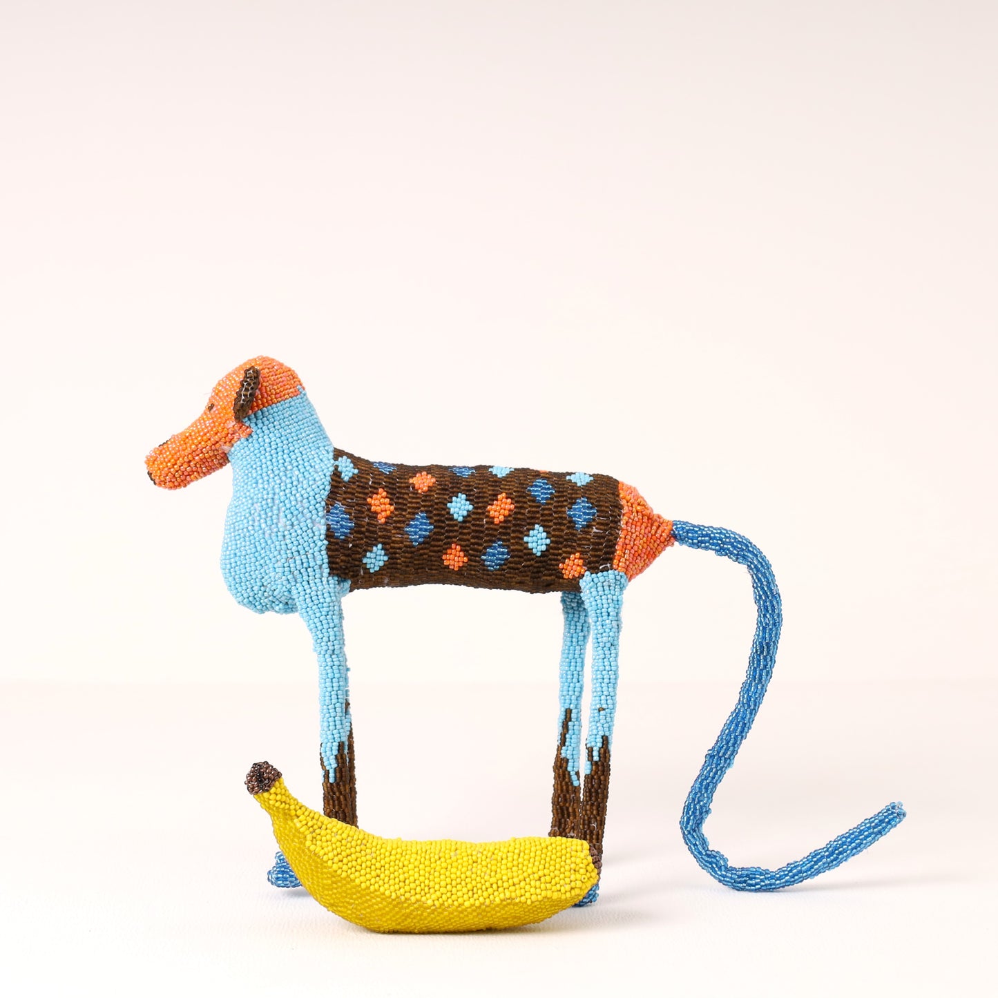 beaded baboon art