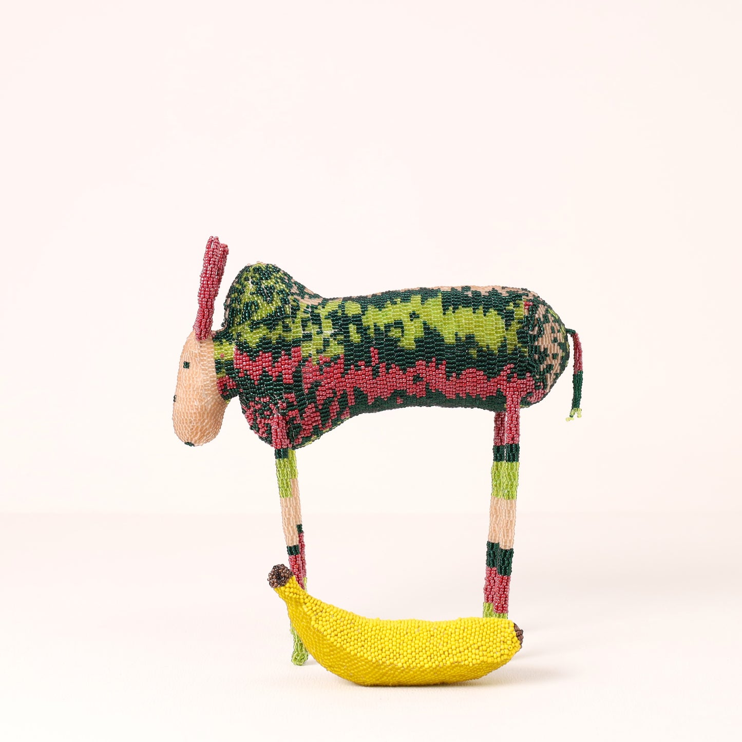 beaded bull art