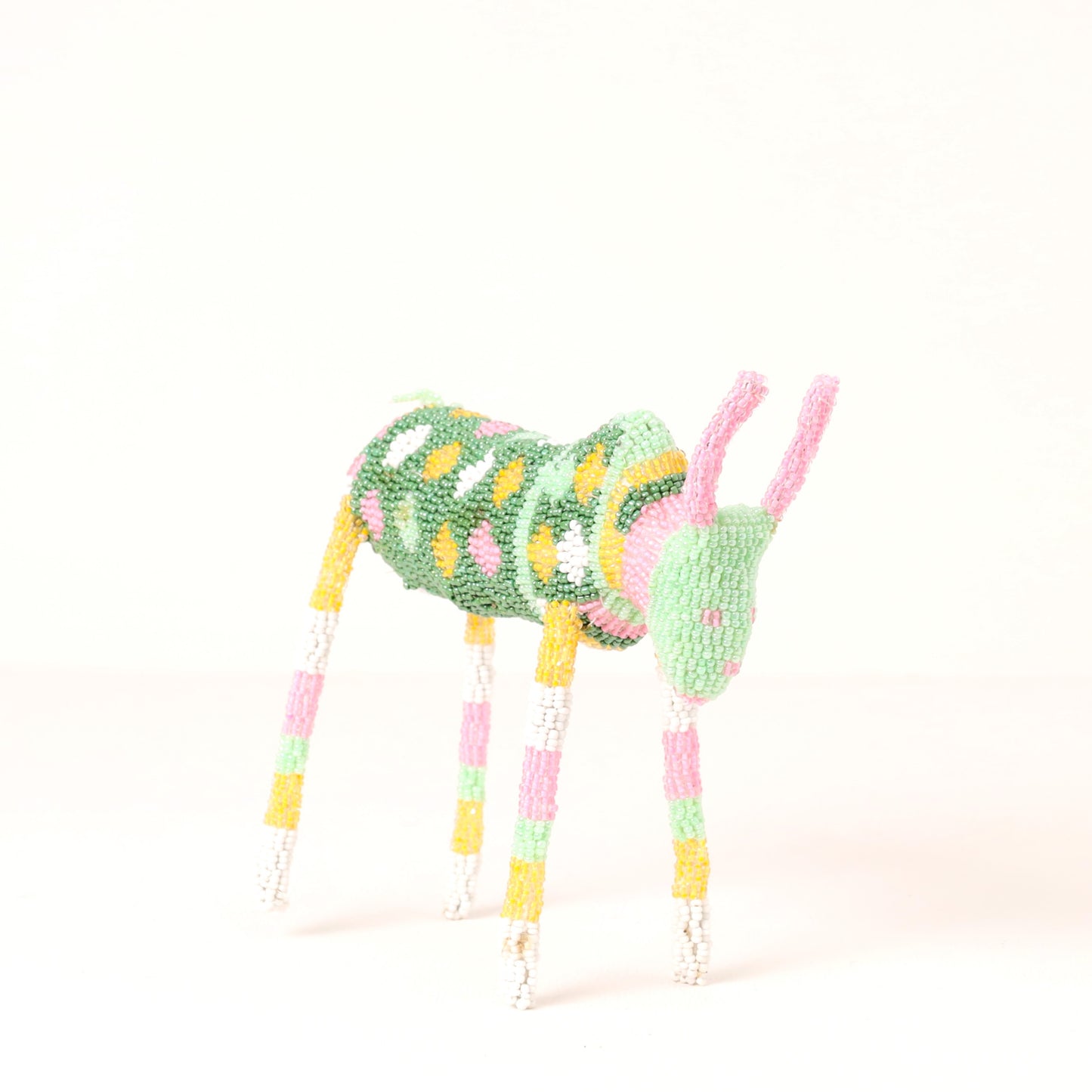 beaded bull art