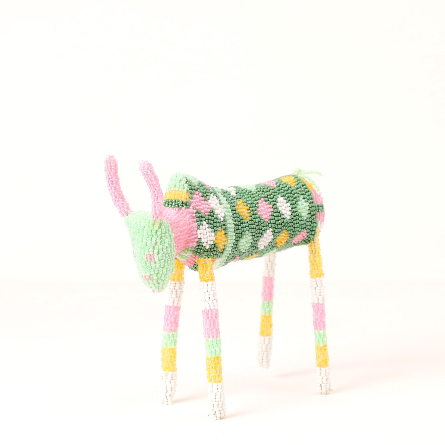 beaded bull art