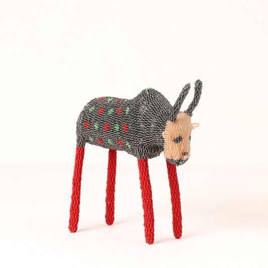 beaded bull art