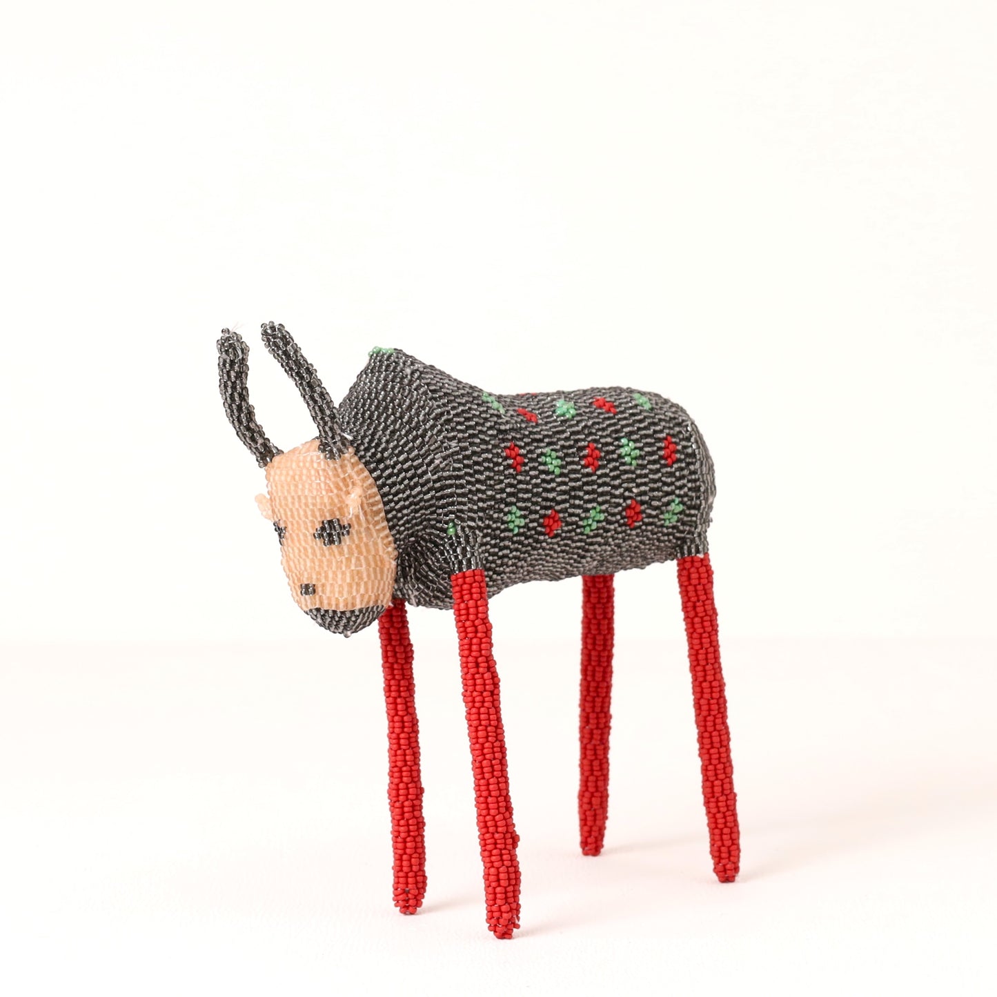 beaded bull art