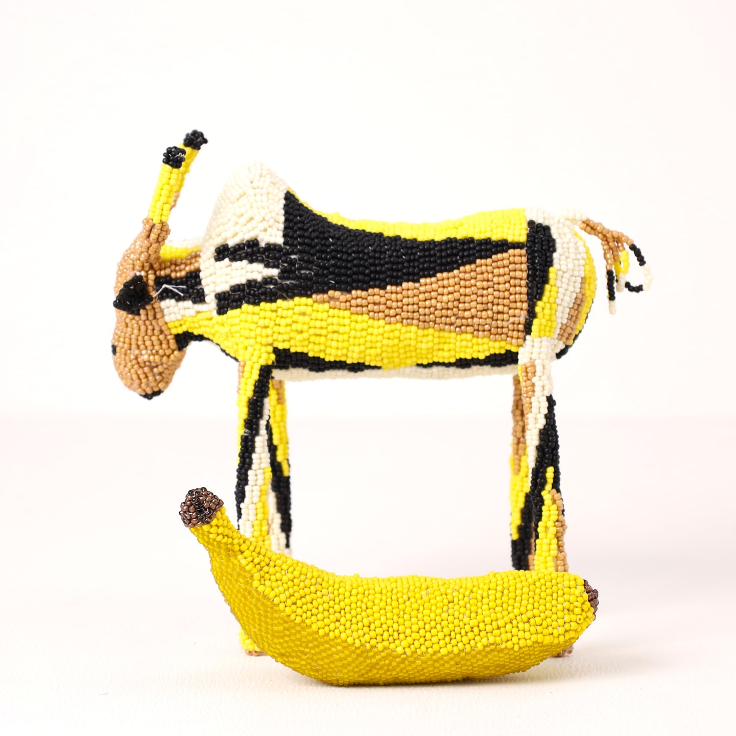 beaded bull art