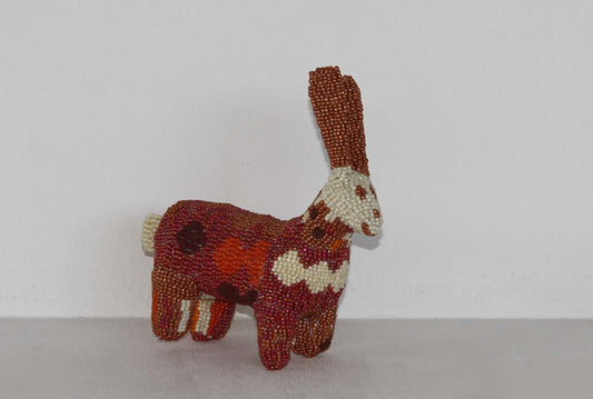 beaded bunny art