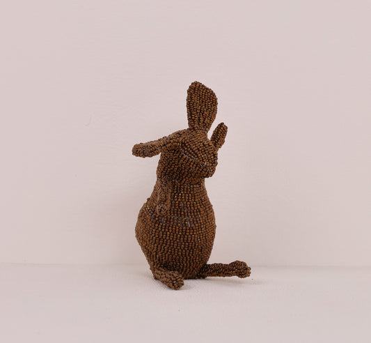 beaded bunny art