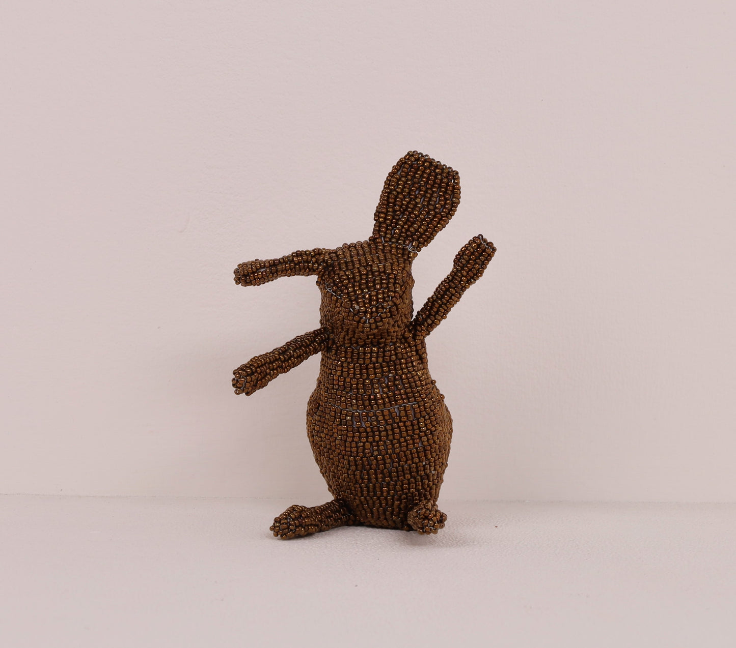 beaded bunny art