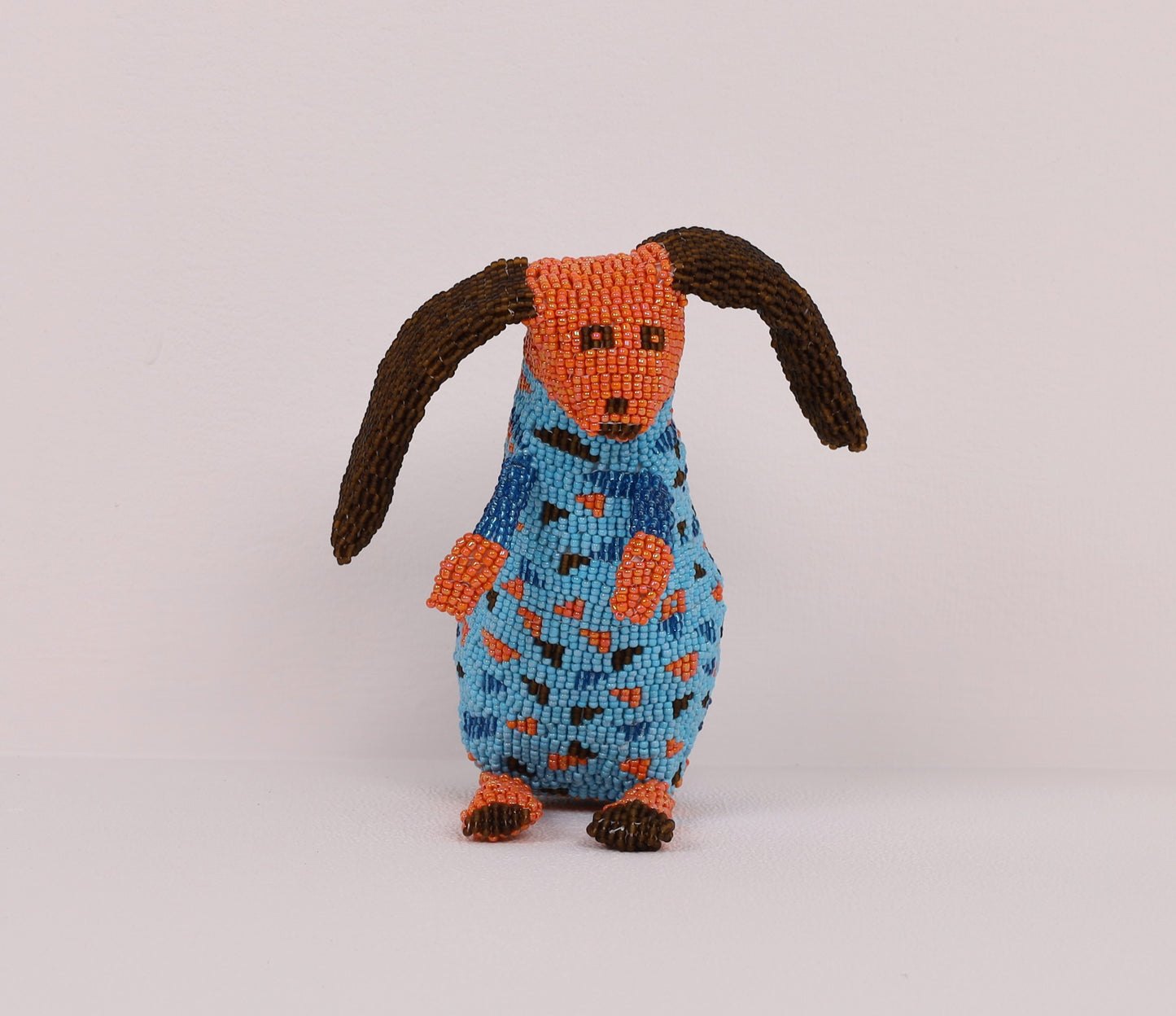 beaded bunny art