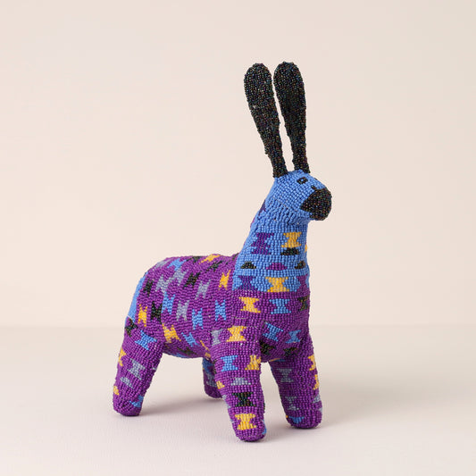 beaded bunny art