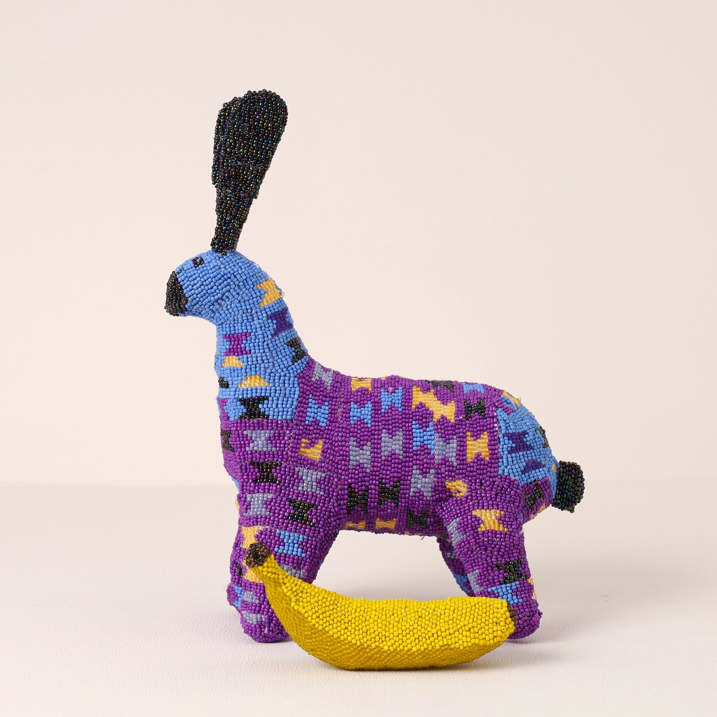 beaded bunny art