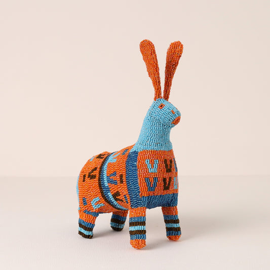 beaded bunny art