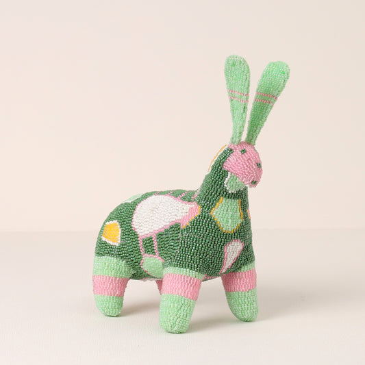 beaded bunny art