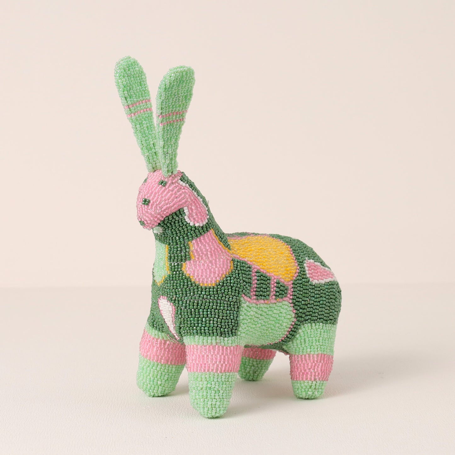 beaded bunny art