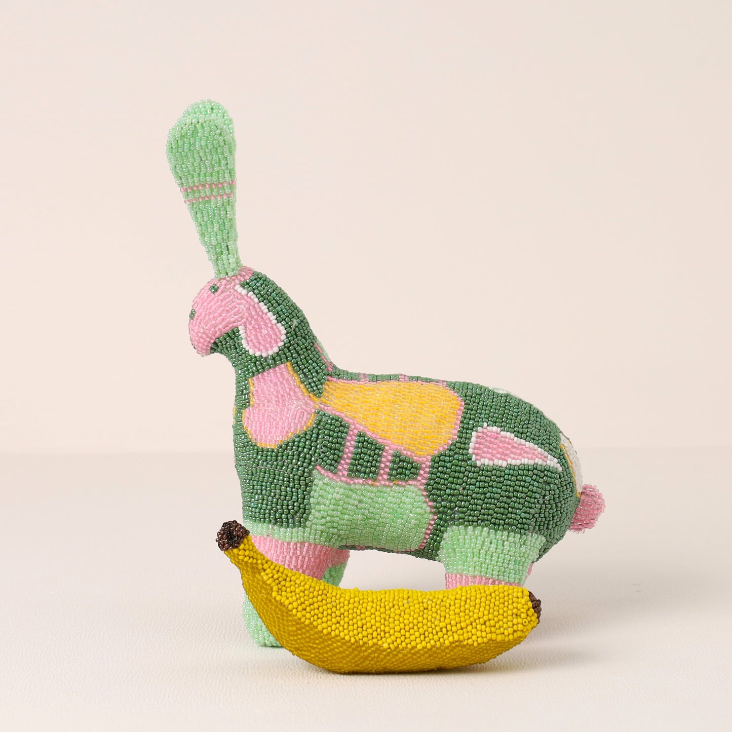 beaded bunny art