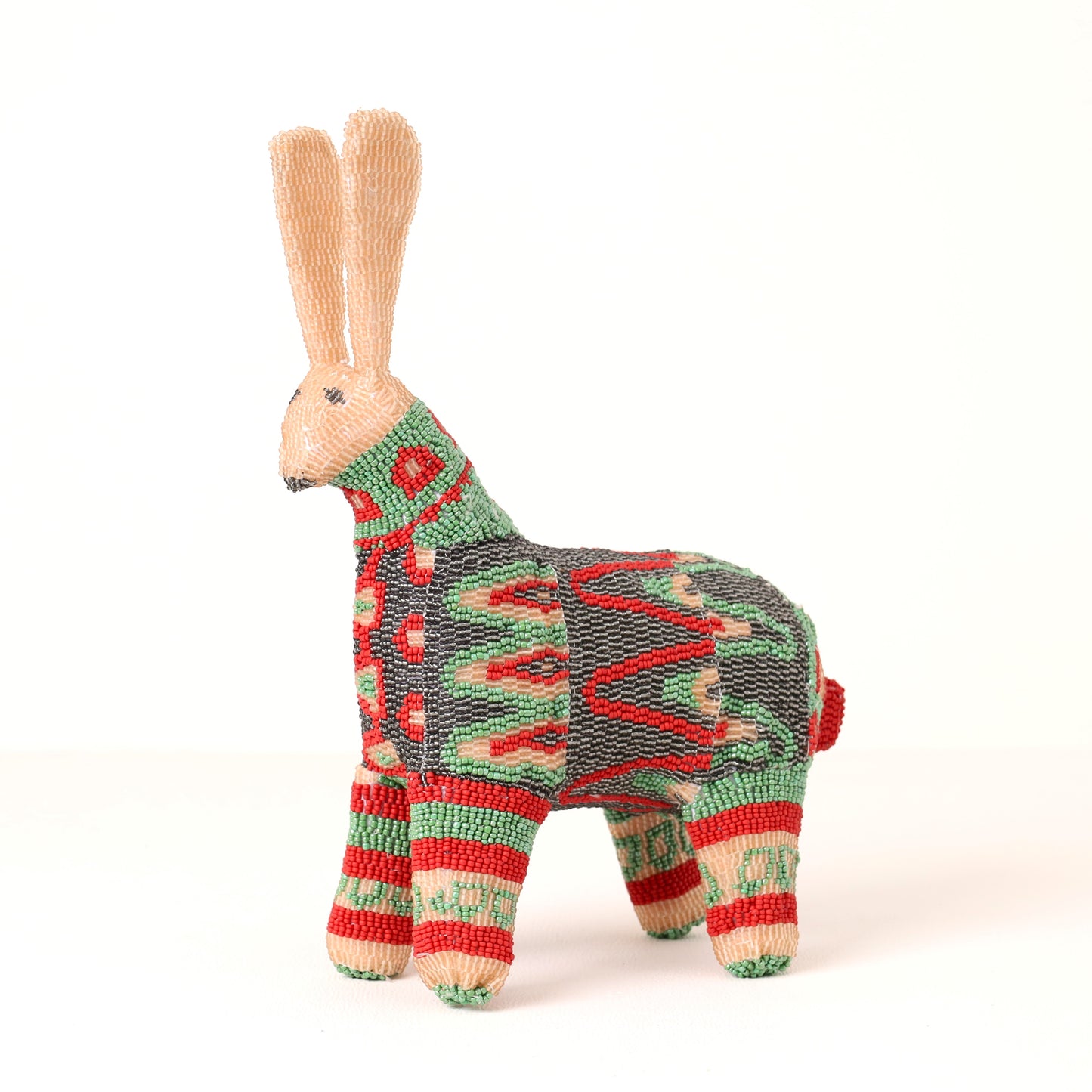 beaded bunny art