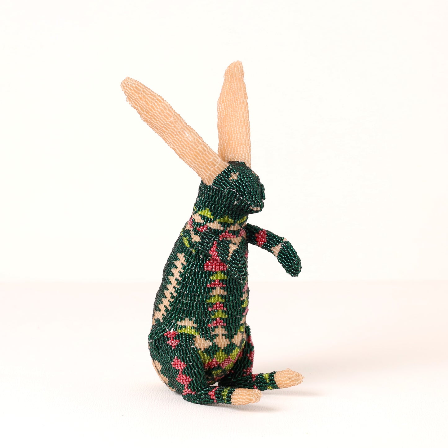 beaded bunny art