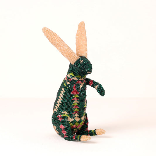 beaded bunny art