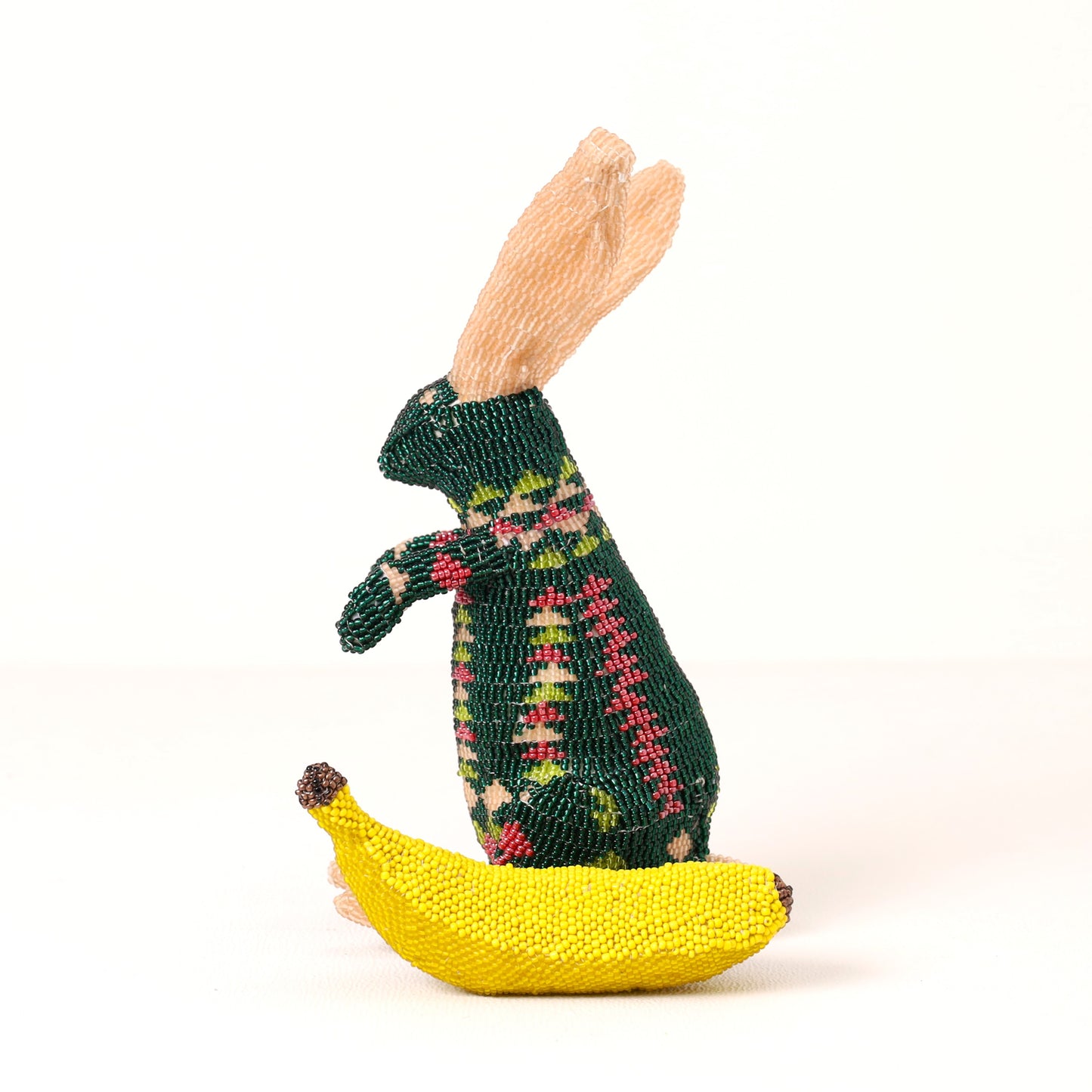 beaded bunny art
