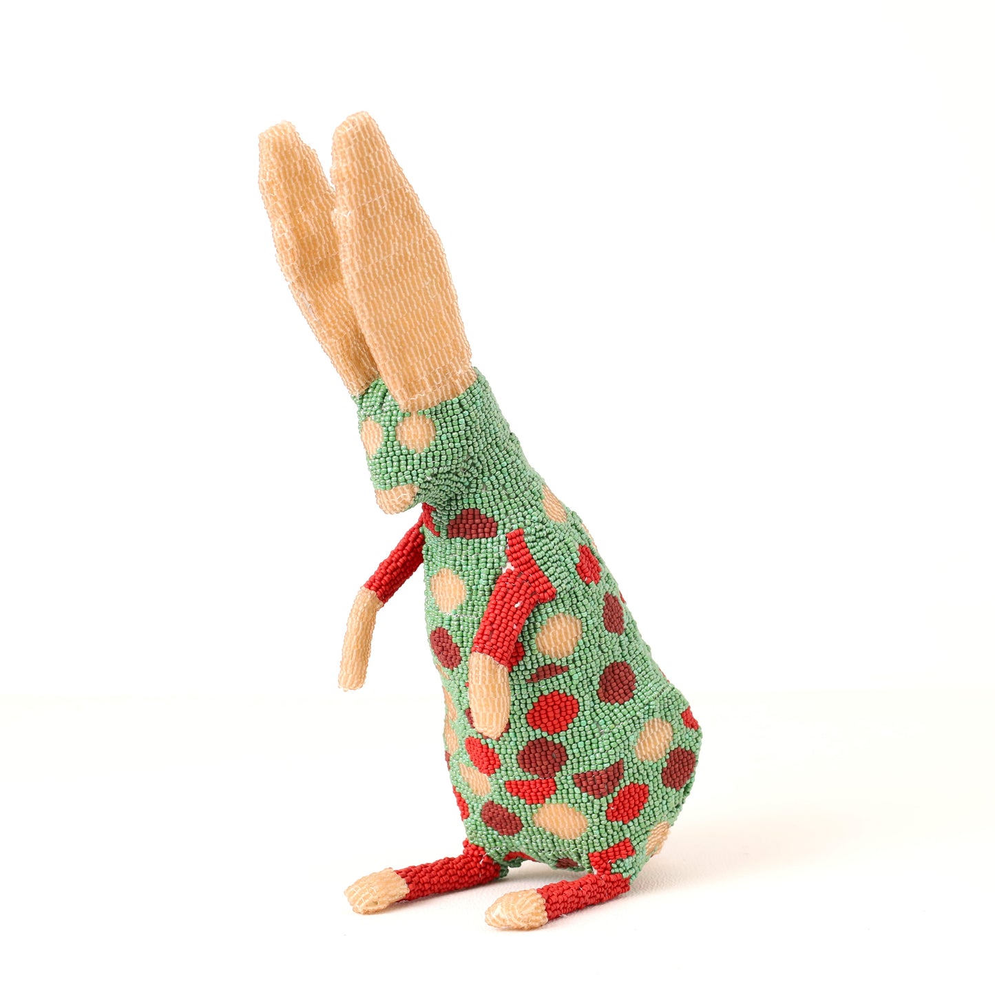beaded bunny art