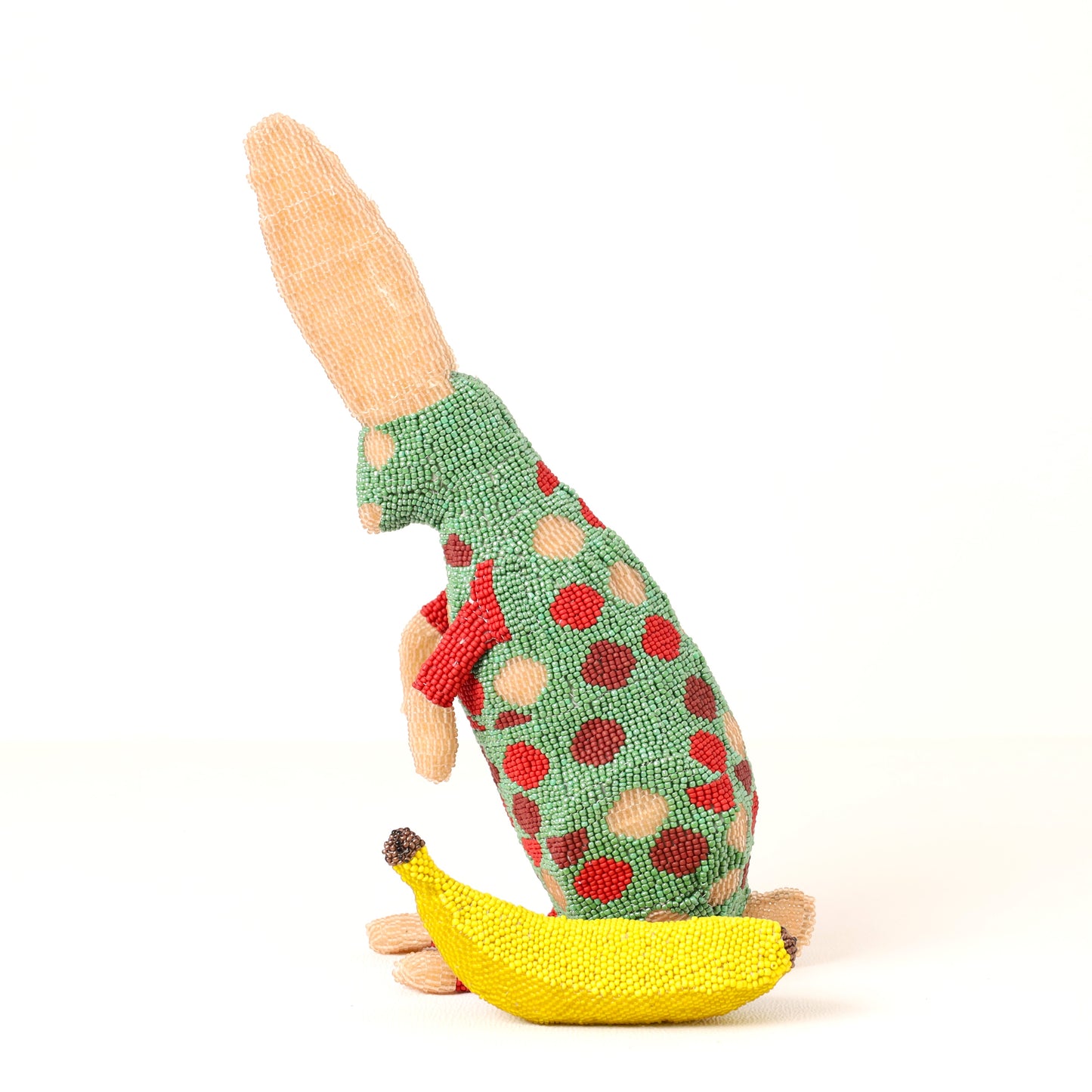 beaded bunny art