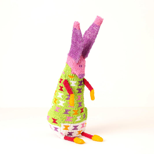 beaded bunny art