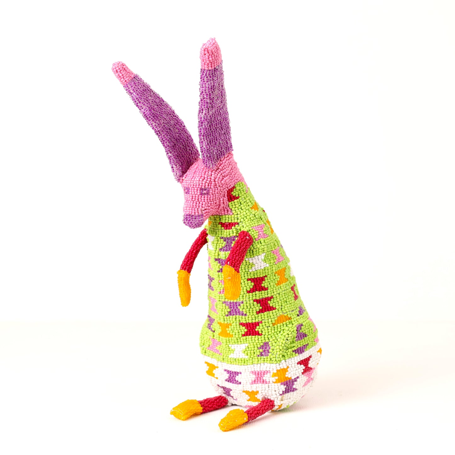 beaded bunny art