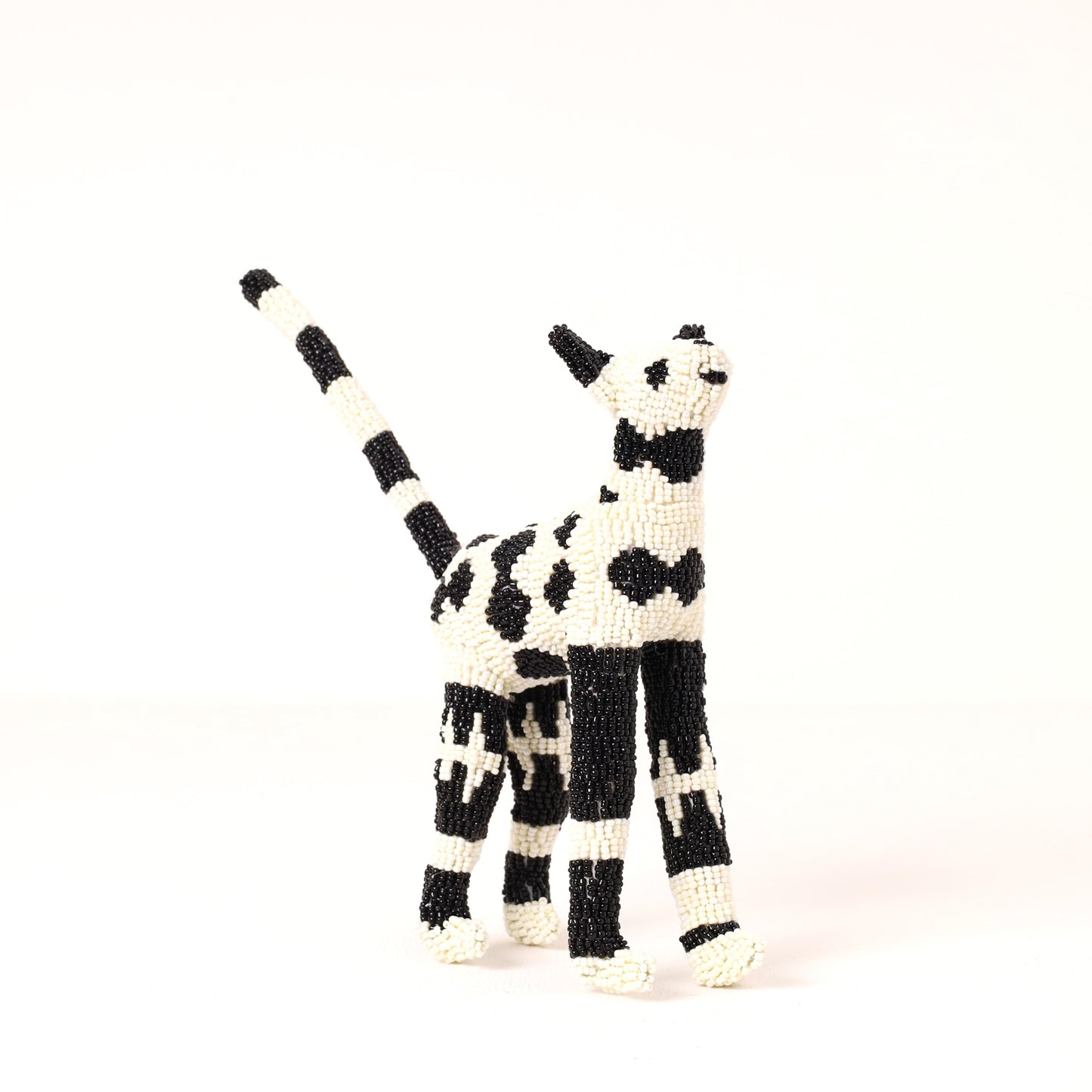 beaded cat art