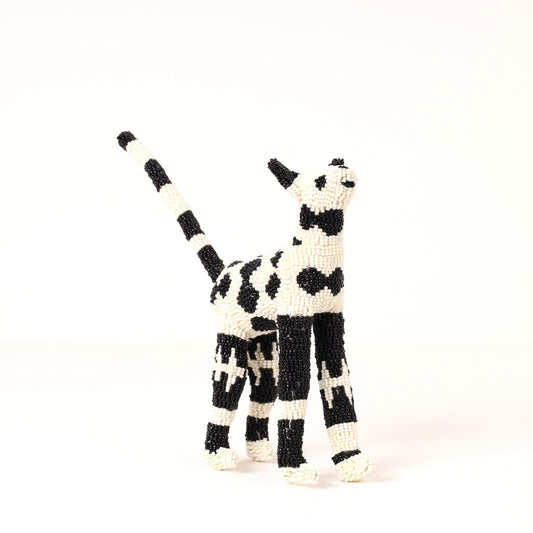 beaded cat art