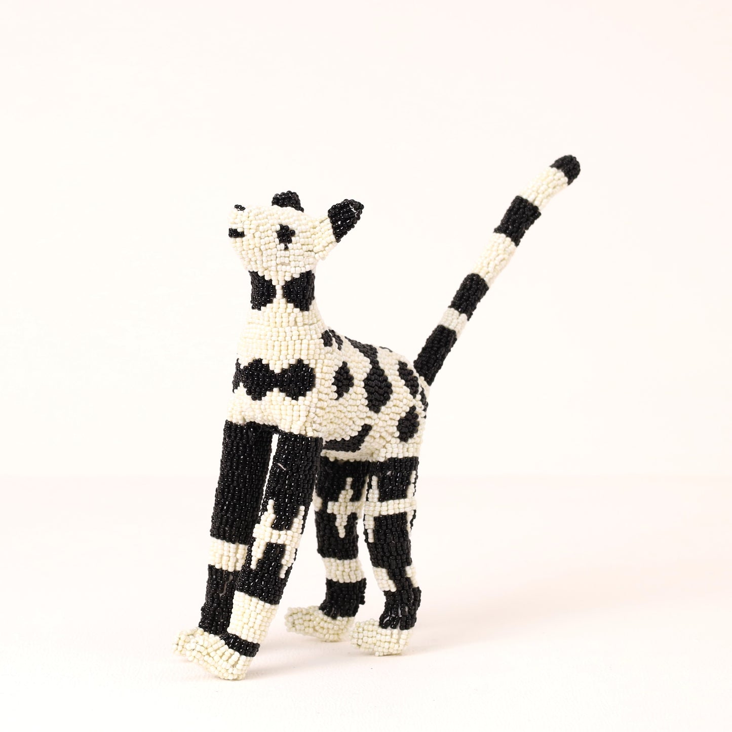 beaded cat art