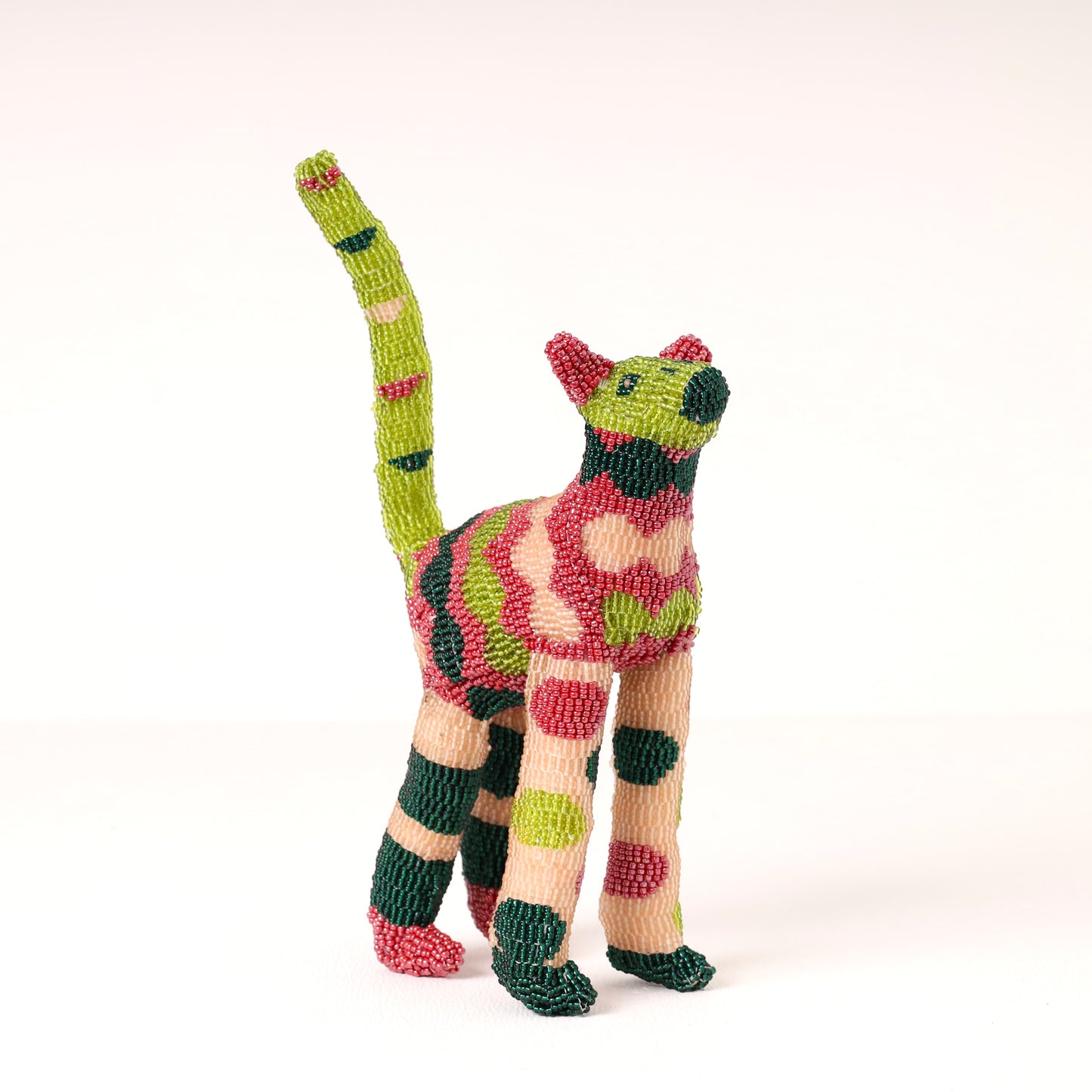 beaded cat art