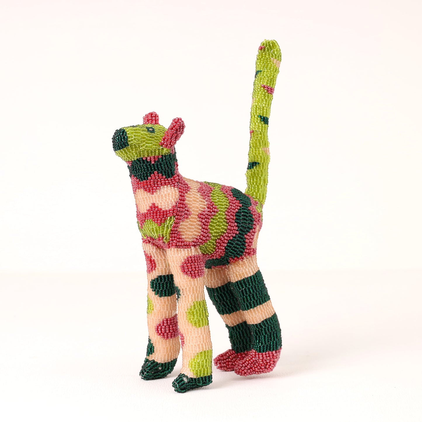 beaded cat art