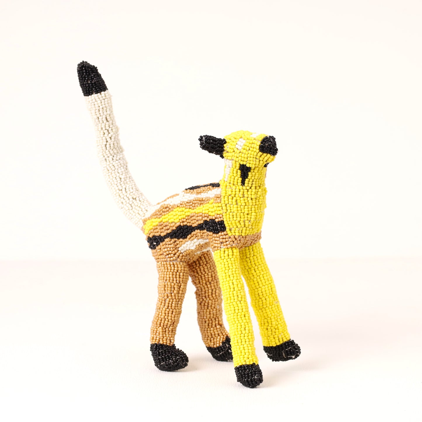 beaded cat art
